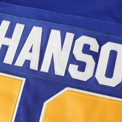 Charlestown Chiefs Hanson Brothers Hockey Jersey -World of Sportswear 81tIyv6UdpL. AC UX679