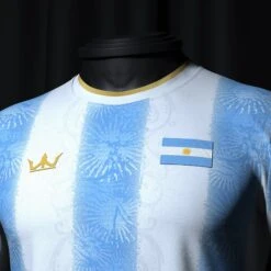 Argentina Heritage Custom Football Jersey 11 Argentina Heritage Custom Football Jersey -World of Sportswear ARGENTINACUSTOMFOOTBALLJERSEYCHEST