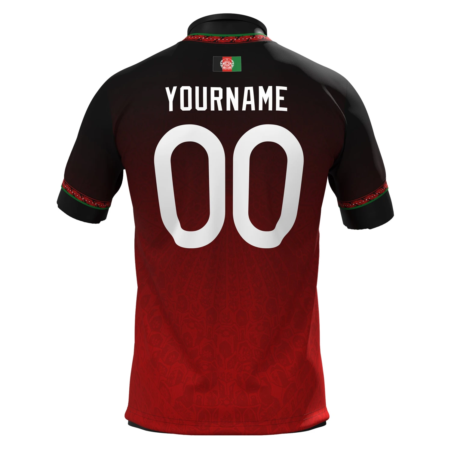 Afghanistan Heritage Custom Football Jersey 2 Afghanistan Heritage Custom Football Jersey - Image 2