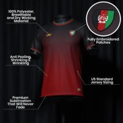 Afghanistan Heritage Custom Football Jersey 9 Afghanistan Heritage Custom Football Jersey -World of Sportswear AfghanistanCustomFootballJerseySpot
