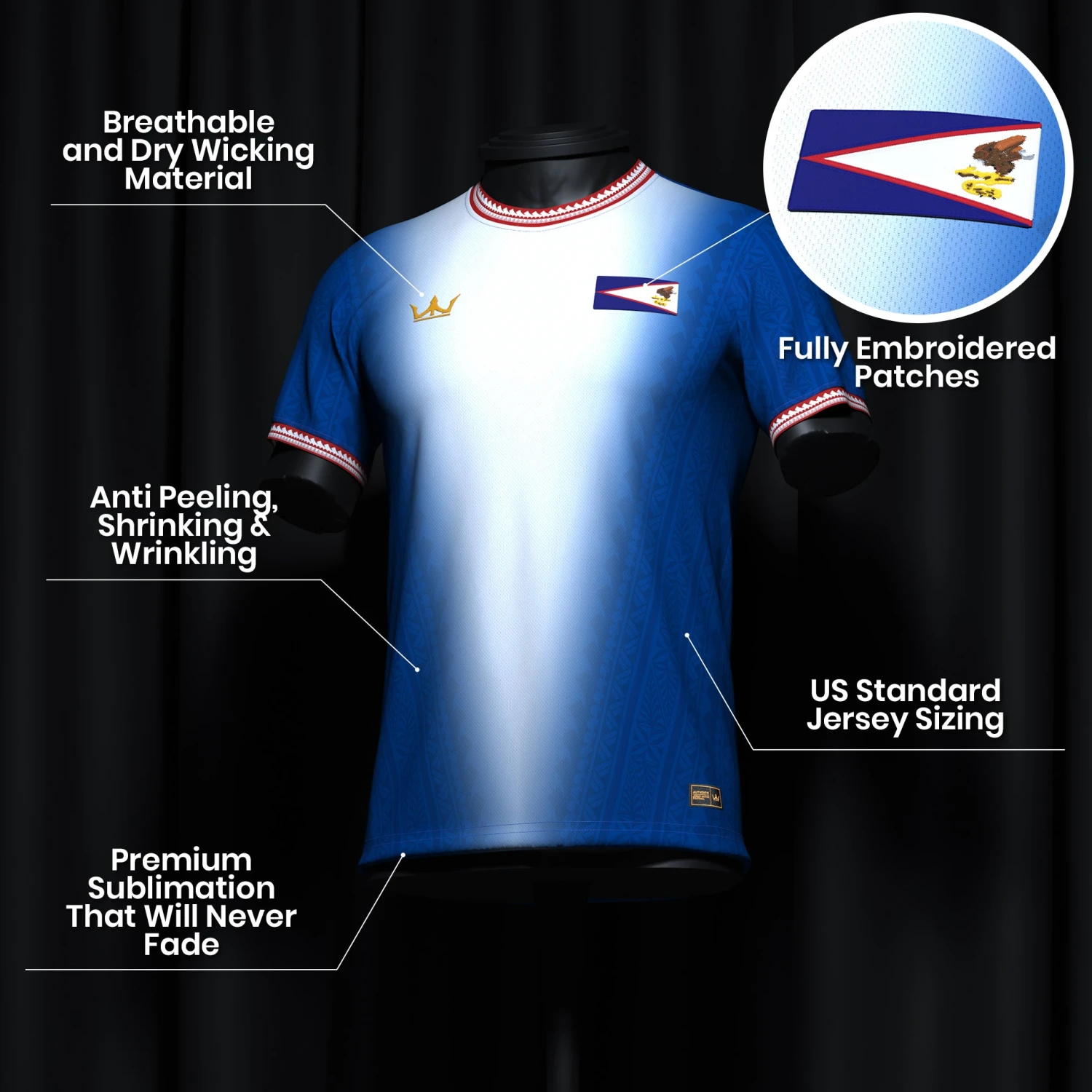 American Samoa Heritage Custom Football Jersey 6 American Samoa Heritage Custom Football Jersey - Image 6