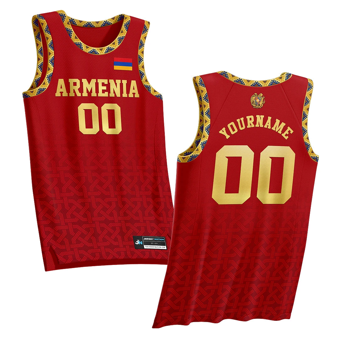 Armenia Heritage Custom Basketball Jersey 1 Armenia Heritage Custom Basketball Jersey
