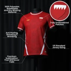 Bahrain Heritage Custom Football Jersey -World of Sportswear BahrainCustomFootballJerseySpot