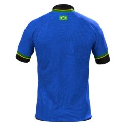 Brazil Heritage Custom Football Jersey 37 Brazil Heritage Custom Football Jersey -World of Sportswear BlueBrazilFootballJerseyBack 2