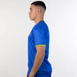 Brazil Heritage Custom Football Jersey 34 Brazil Heritage Custom Football Jersey -World of Sportswear BrazilBlueFootballJersey 1