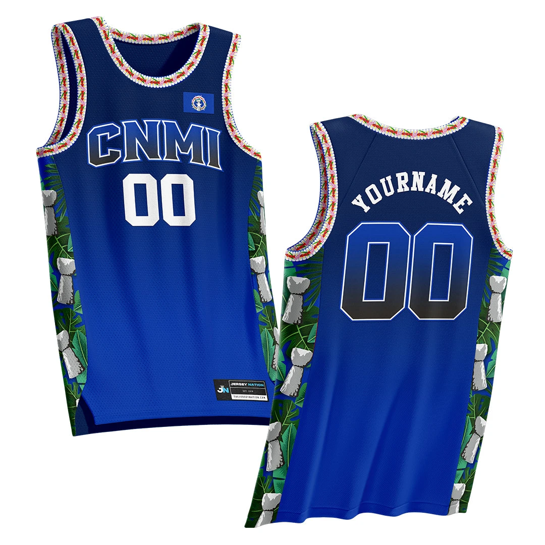 CNMI Northern Mariana Islands Custom Basketball Jersey 1 CNMI Northern Mariana Islands Custom Basketball Jersey