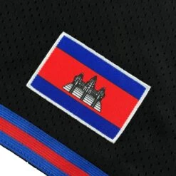 Cambodia Heritage Basketball Shorts 35 Cambodia Heritage Basketball Shorts -World of Sportswear CambodiaBlackBasketballShorts2