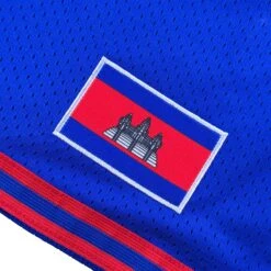 Cambodia Heritage Basketball Shorts 26 Cambodia Heritage Basketball Shorts -World of Sportswear CambodiaBlueBasketballShorts2