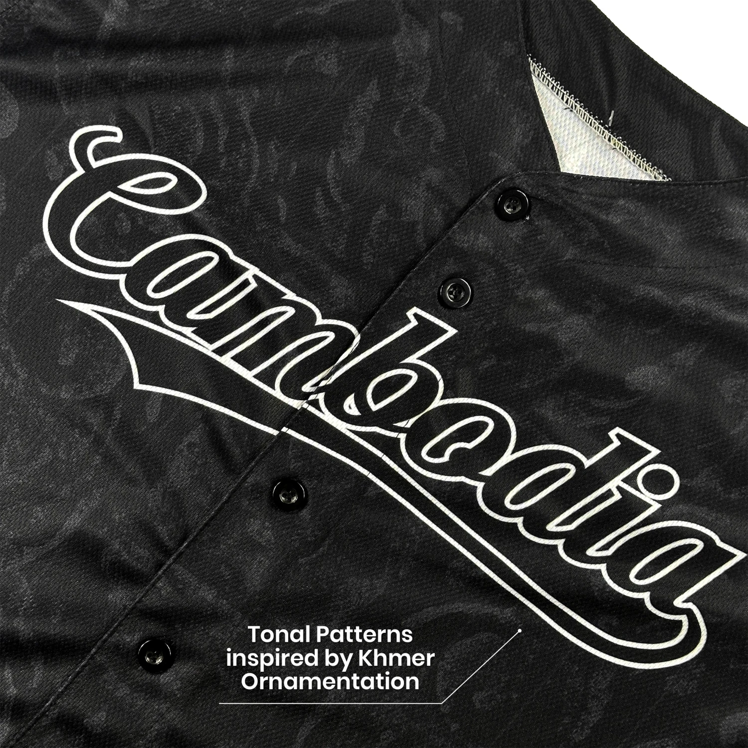 Cambodia 'Angkor Wat' Baseball Jersey 7 Cambodia 'Angkor Wat' Baseball Jersey - Image 7