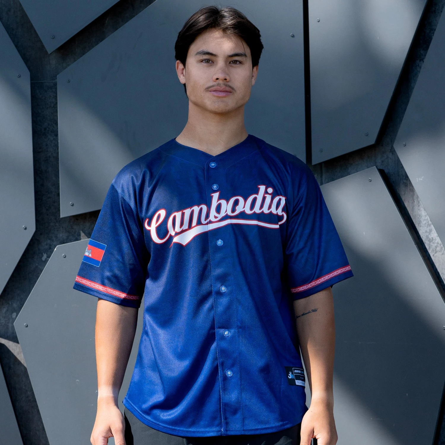 Cambodia 'Angkor Wat' Baseball Jersey 12 Cambodia 'Angkor Wat' Baseball Jersey - Image 12
