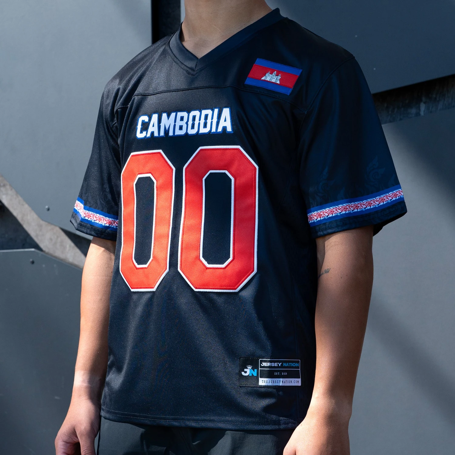 Cambodia Heritage Custom Football Jersey 3 Cambodia Heritage Custom Football Jersey - Image 3