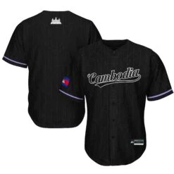 Cambodia 'Angkor Wat' Baseball Jersey