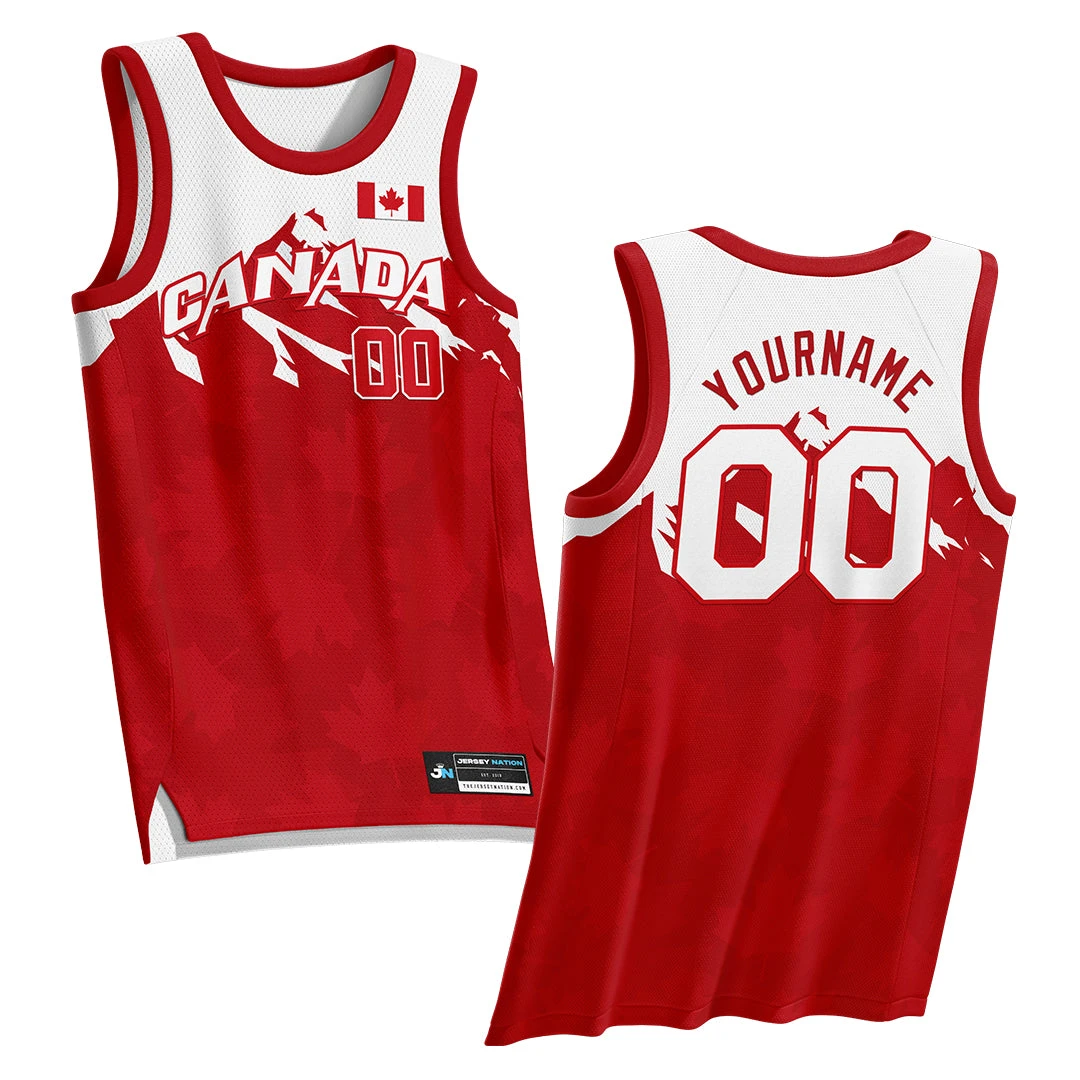 Canada Heritage Custom Basketball Jersey 1 Canada Heritage Custom Basketball Jersey
