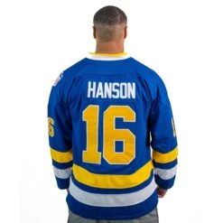 Charlestown Chiefs Hanson Brothers Hockey Jersey -World of Sportswear CharlestownChiefsHansonBrothersHockeyJerseyBack