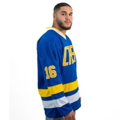 Charlestown Chiefs Hanson Brothers Hockey Jersey -World of Sportswear CharlestownChiefsHansonBrothers 16HockeyJersey