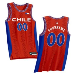 Chile Heritage Custom Basketball Jersey