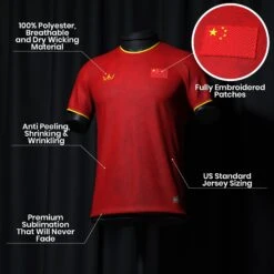 China Heritage Custom Football Jersey 11 China Heritage Custom Football Jersey -World of Sportswear ChinaCustomFootballJerseySpot