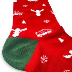 Christmas Red Crew Socks 6 Christmas Red Crew Socks -World of Sportswear Christmas Crew Socks
