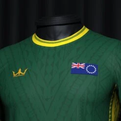 Cook Islands Heritage Custom Football Jersey 10 Cook Islands Heritage Custom Football Jersey -World of Sportswear CookIslandsHeritageFootballJerseyChest