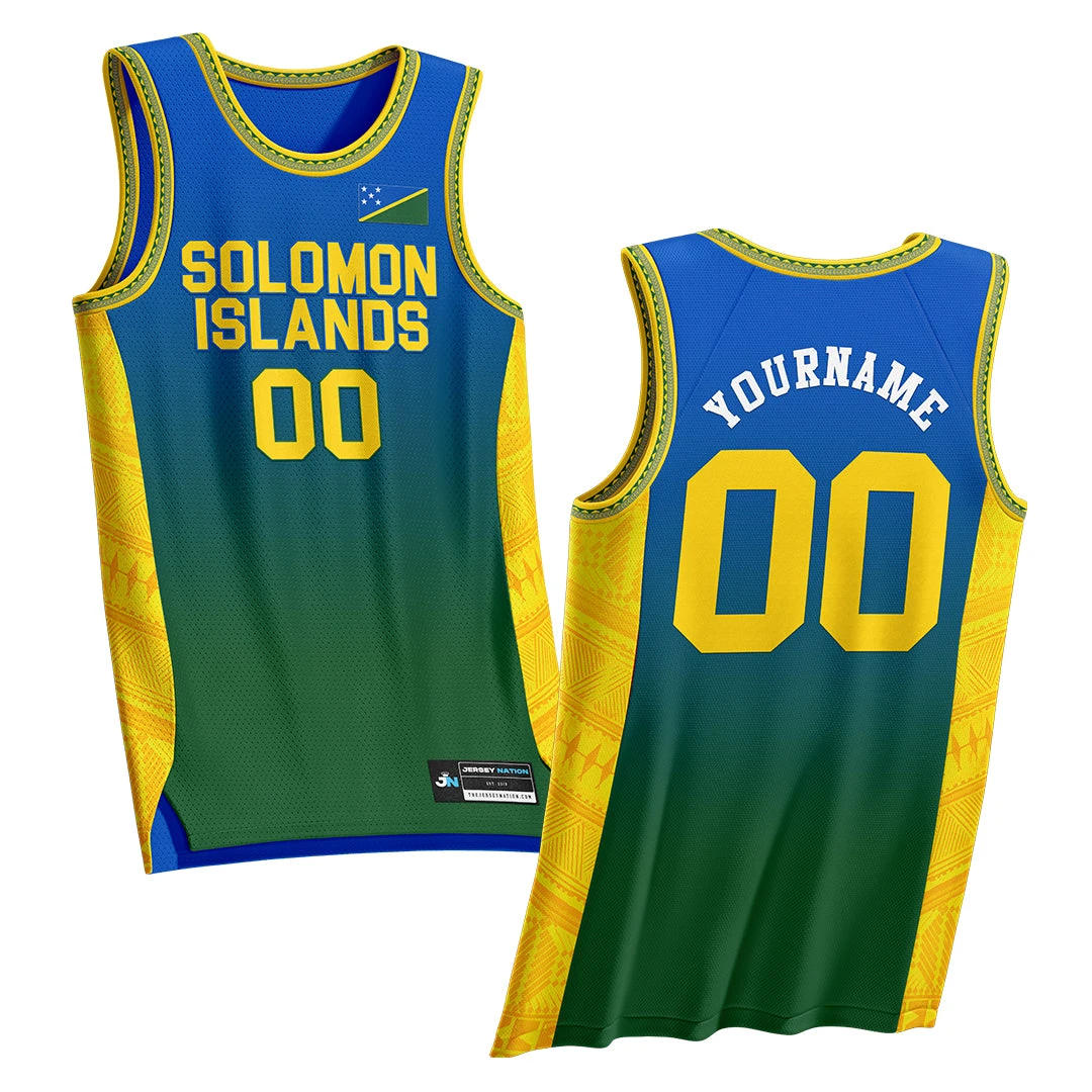 Solomon Islands Custom Basketball Jersey 1 Solomon Islands Custom Basketball Jersey