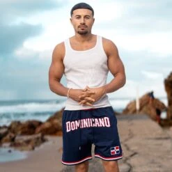 Dominican Republic Heritage Basketball Shorts 35 Dominican Republic Heritage Basketball Shorts -World of Sportswear DominicanRepublicBasketballShortsBlue2