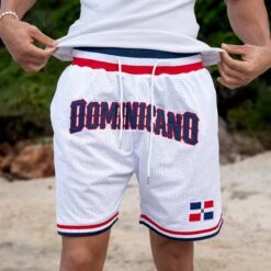 Dominican Republic Heritage Basketball Shorts 33 Dominican Republic Heritage Basketball Shorts -World of Sportswear Dominican Republic Basketball Shorts White 5