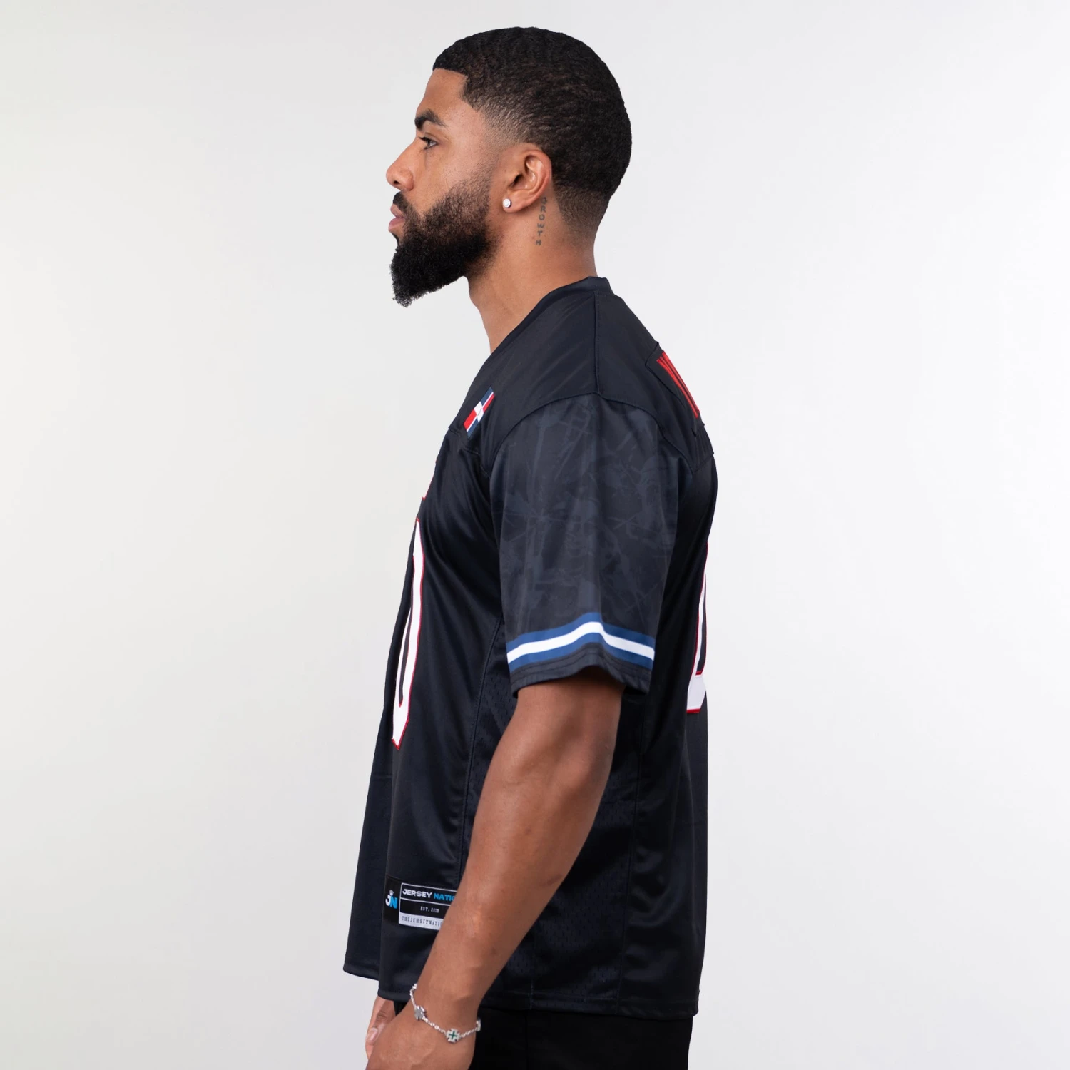 Dominican Republic Heritage Custom Football Jersey 3 Dominican Republic Heritage Custom Football Jersey - Image 3