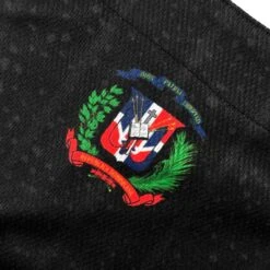 Dominican Republic 'Platano Verde' Baseball Jersey -World of Sportswear Dominican Republic Platano Verde Baseball Jersey Closeups Back