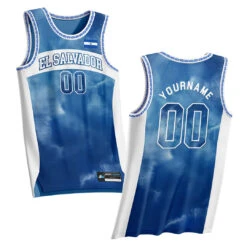 El Salvador Heritage Custom Basketball Jersey