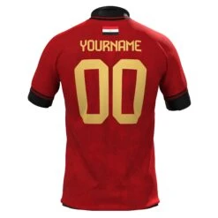 Egypt Heritage Custom Football Jersey 36 Egypt Heritage Custom Football Jersey -World of Sportswear EgyptRedJerseyBack