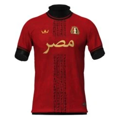 Egypt Heritage Custom Football Jersey 32 Egypt Heritage Custom Football Jersey -World of Sportswear EgyptRedJerseyFront