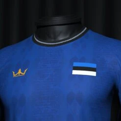 Estonia Heritage Custom Football Jersey -World of Sportswear EstoniaHeritageCustomFootballJerseyChest