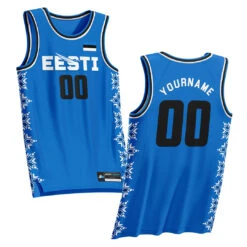 Estonia Heritage Custom Basketball Jersey