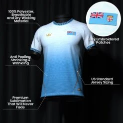 Fiji Heritage Custom Football Jersey -World of Sportswear FijiHeritageCustomFootballJerseySPOT