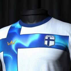Finland Heritage Custom Football Jersey 10 Finland Heritage Custom Football Jersey -World of Sportswear FinlandCustomFootballJerseyChest