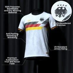 Germany Heritage Custom Football Jersey -World of Sportswear GermanyFootballJerseySpot