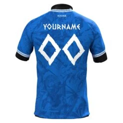 Greece Heritage Custom Football Jersey -World of Sportswear GreeceFootballJerseyBack 1