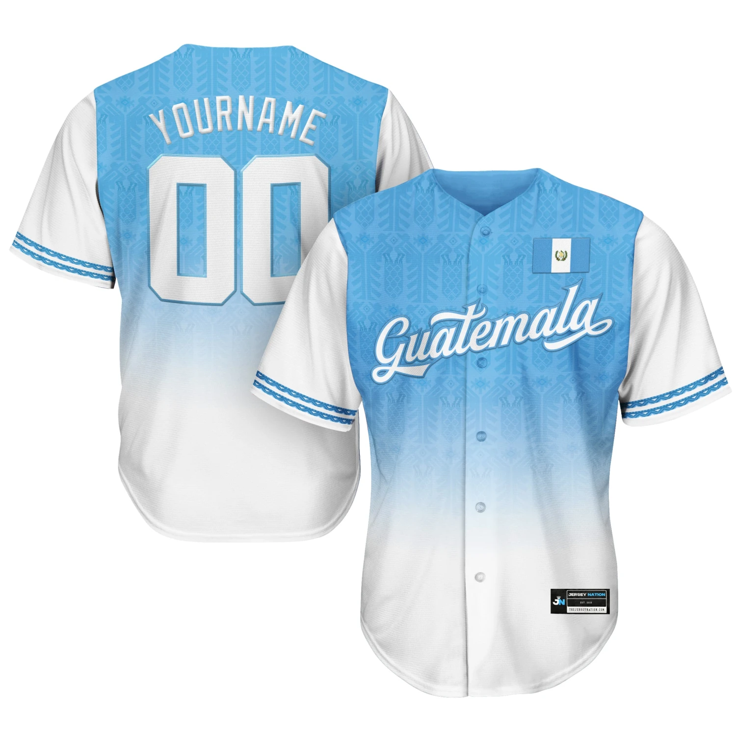 Guatemala Heritage Custom Baseball Jersey 1 Guatemala Heritage Custom Baseball Jersey