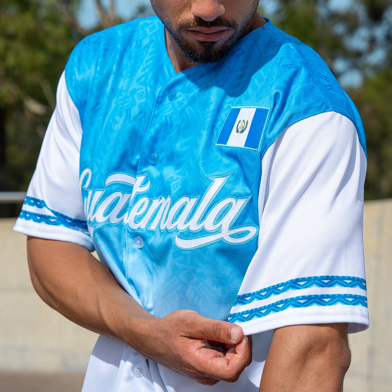 Guatemala Heritage Custom Baseball Jersey 3 Guatemala Heritage Custom Baseball Jersey - Image 3