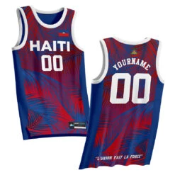 Haiti Heritage Custom Basketball Jersey