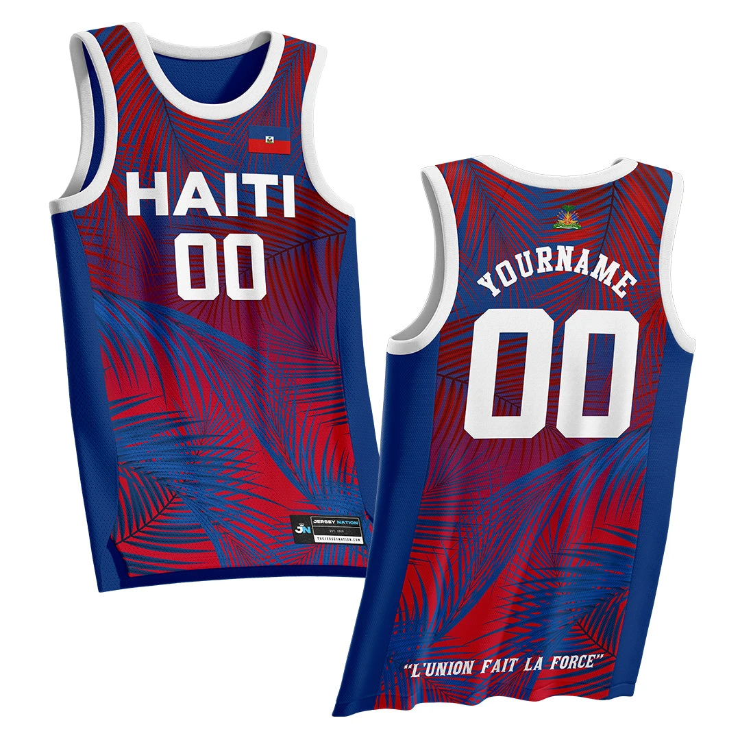 Haiti Heritage Custom Basketball Jersey 1 Haiti Heritage Custom Basketball Jersey