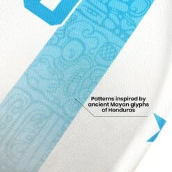 Honduras Heritage Custom Basketball Jersey 15 Honduras Heritage Custom Basketball Jersey -World of Sportswear HondurasCustomBasketballJerseyCloseupDetail1