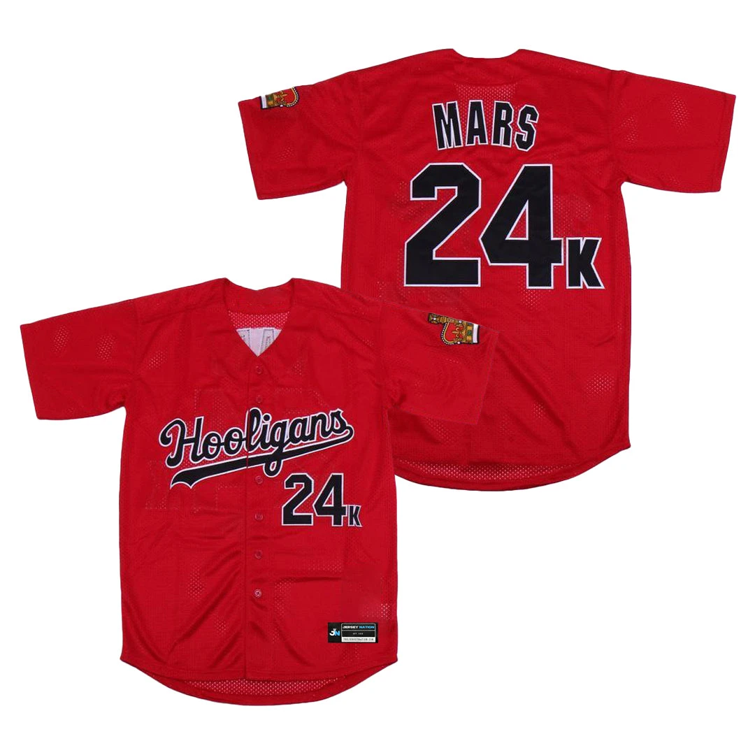 Hooligans 'Mars' 24K Baseball Jersey 1 Hooligans 'Mars' 24K Baseball Jersey
