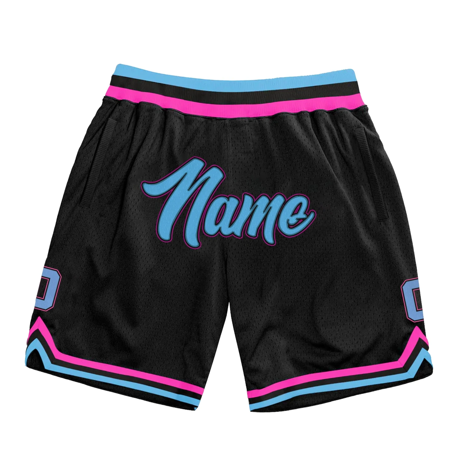 Black Vice City Custom Basketball Shorts 1 Black Vice City Custom Basketball Shorts