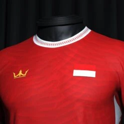 Indonesia Heritage Custom Football Jersey -World of Sportswear IndonesiaCustomFootballJerseyChest d7bfd1a1 2916 4dd8 8018 93157006e0f0