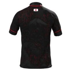 Japan Heritage Custom Football Jersey -World of Sportswear JapanBlackCustomFootballJerseyBack