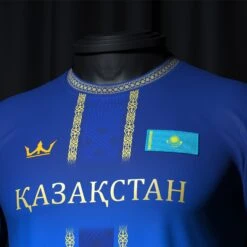 Kazakhstan Heritage Custom Football Jersey -World of Sportswear KazakhstanCustomFootballJerseyChest 36c3fba3 f34d 4e32 b25b 53c392f4bed8