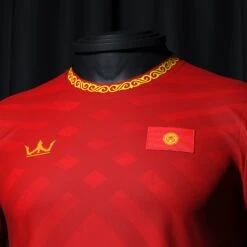 Kyrgyzstan Heritage Custom Football Jersey -World of Sportswear KyrgyzstanCustomFootballJerseyChest