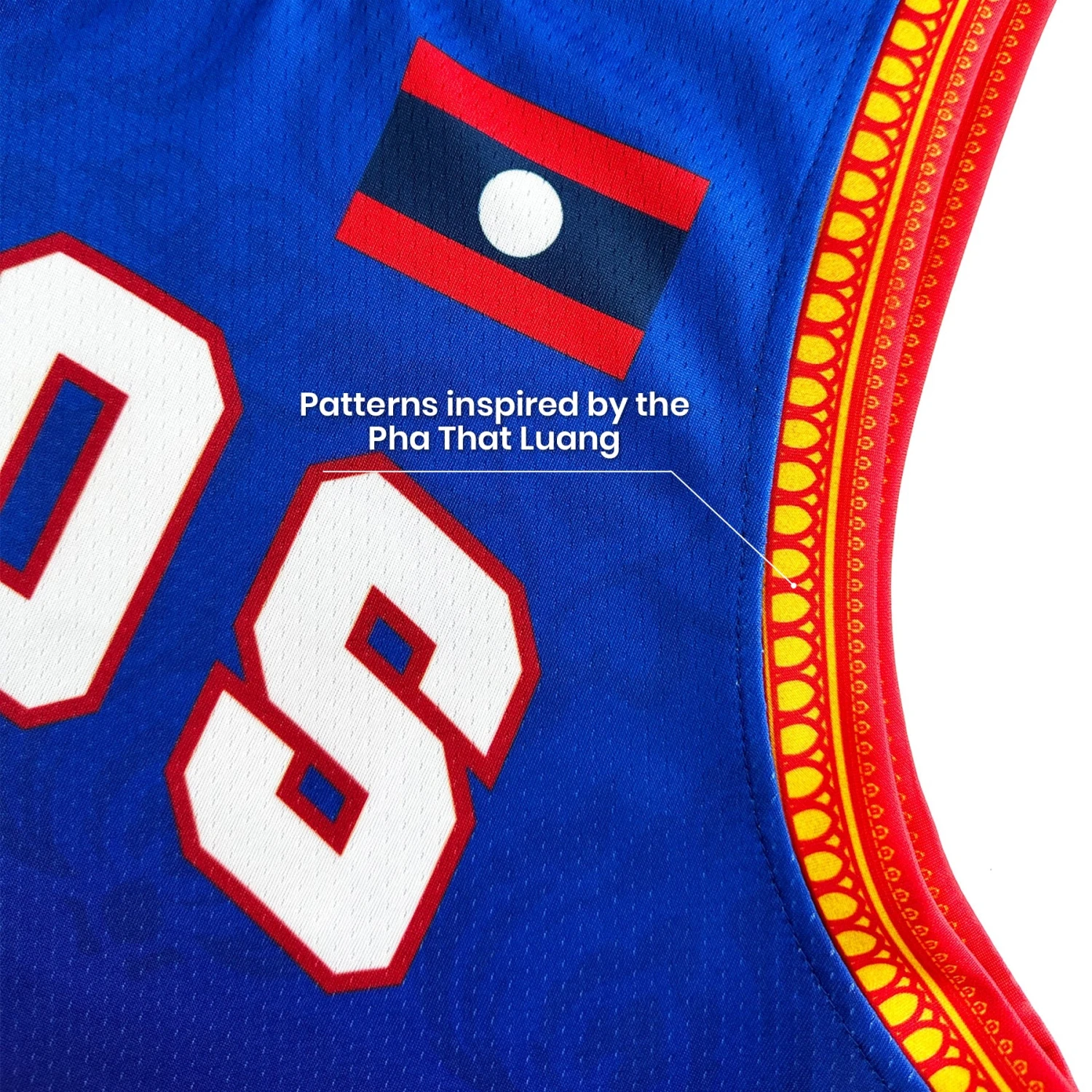 Laos Heritage Custom Basketball Jersey 2 Laos Heritage Custom Basketball Jersey - Image 2