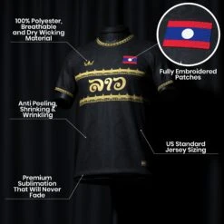 Laos Heritage Custom Football Jersey -World of Sportswear LaosCustomFootballJerseySpot